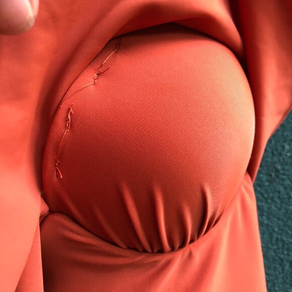 Coral Pink Bathing Suit Dress , Size US 4 (small) - Picture 4 of 10